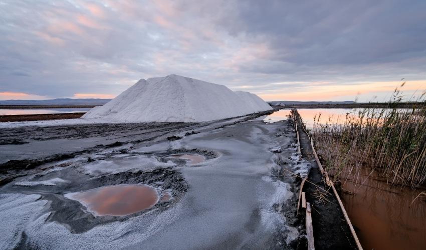 The salt of Lake Atanasovsko